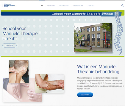 website voor manuele therapie school te Utrecht